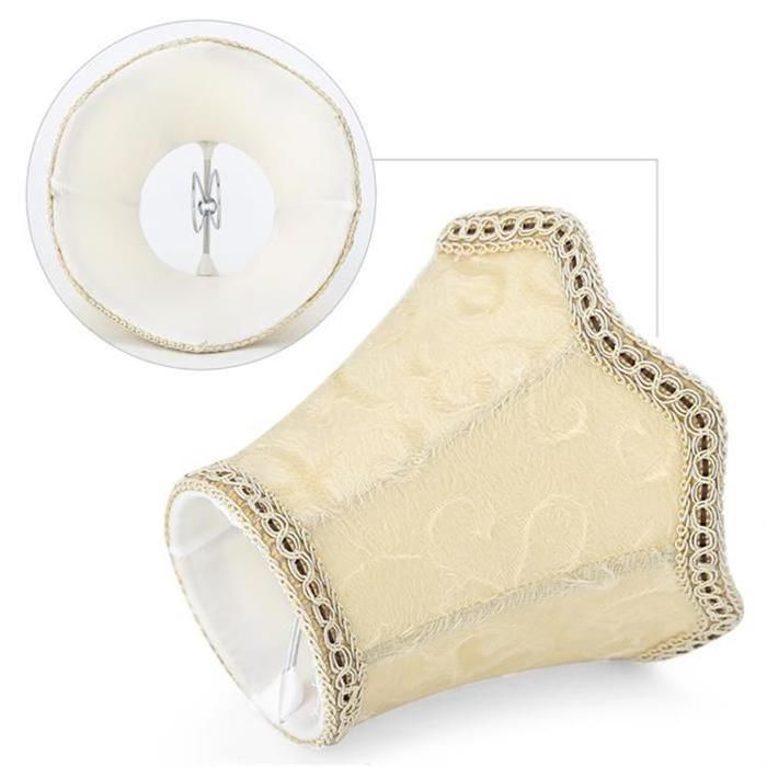 Abat Jours pour Lampe de Chevet Abats-Jour en Tissu Abat-Jour Cloche à Clipser pour Lustre pour Bougeoir Lampe de Chevet