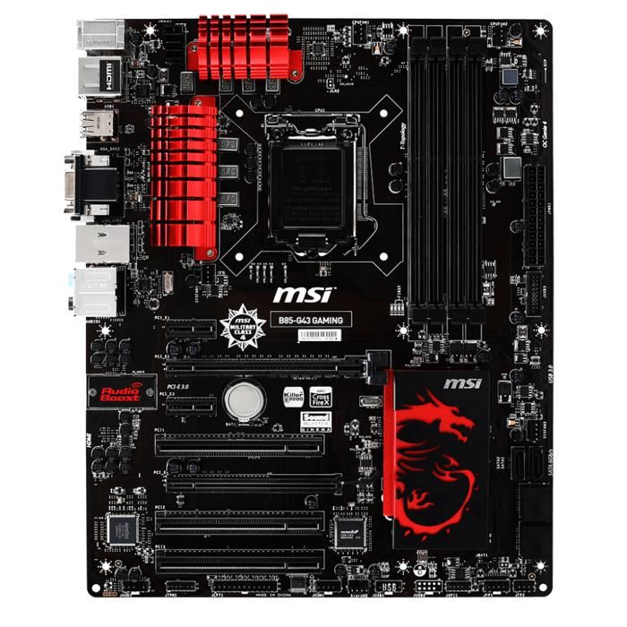 Carte mère MSI B85-G43 GAMING Intel B85 LGA 1150 4xDDR3 SDRAM 32 Go ATX - Msi