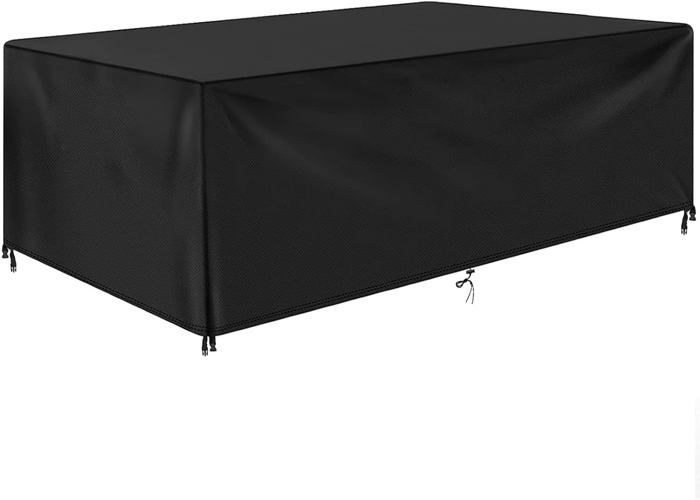 FYHDSH Housse Salon De Jardin, 200x100x70cm, Bâche Salon De Jardin, Mobilier Housse, 420D Oxford Housse De Protection Bâche De Table Oxford Imperméable Avec Corde Et Boucle Verrouillage(Vert