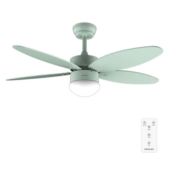 Ventilateur de plafond - CECOTEC - EnergySilence Aero 4260 Full Mint - 106 cm - Moteur DC 40W - Lampe 3 couleurs - Cecotec