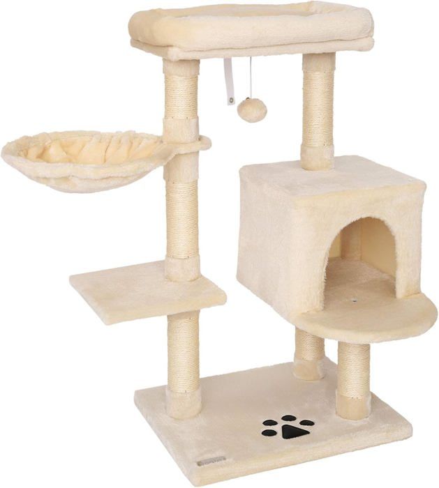Meilleurs prix pour Arbre à Chat Arbre à Grimper griffoir pour Chat Hauteur 93 cm, Beige