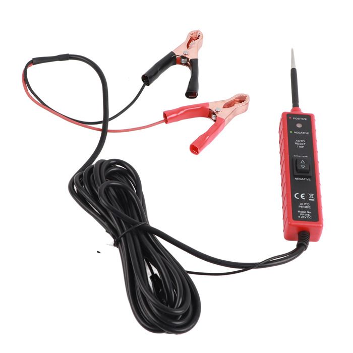 Testeur Circuit électrique Voiture Jemora - Affichage Tension, Buzzer, LED - 3,5-36V DC, Câble 4,5 M - Diagnostic Auto Facile - 2