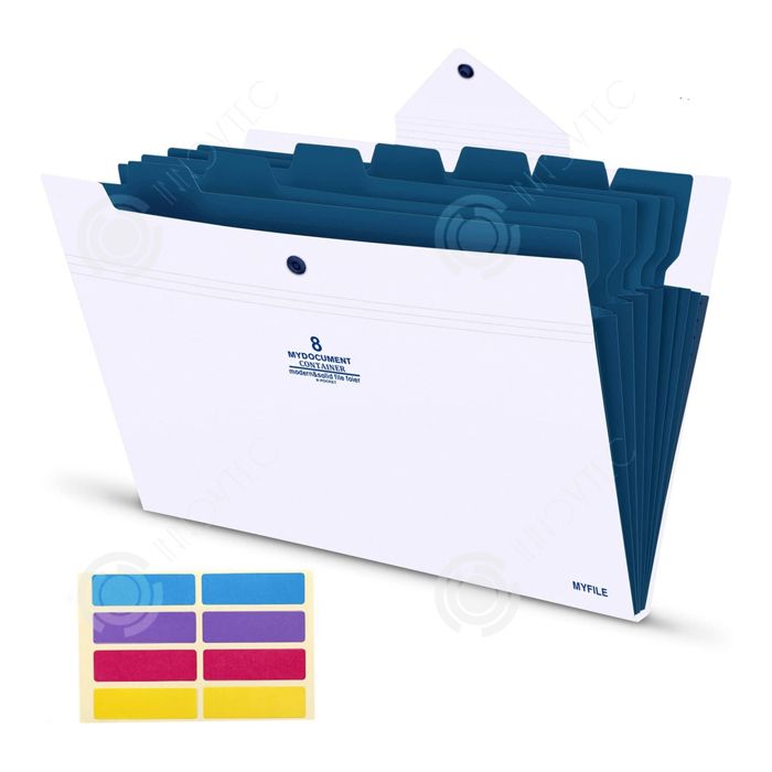 INN Trieur A4 avec 8 compartiments accordéon porte document support ...