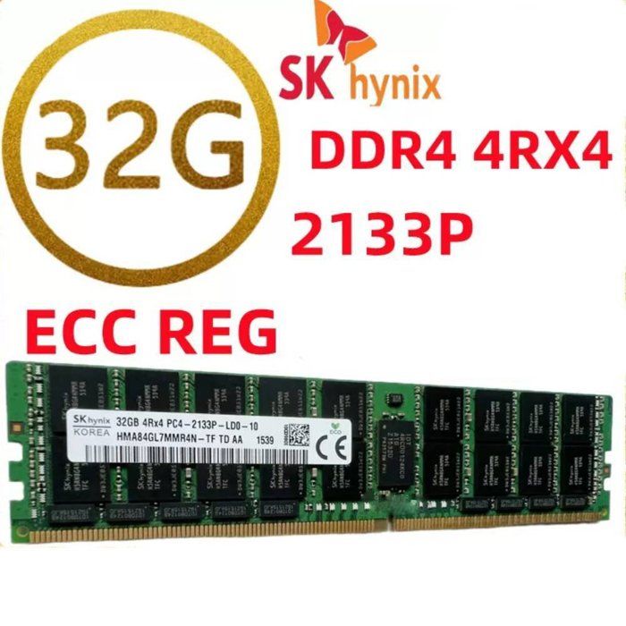 Mémoire RAM PC SK hynix 64GB (2×32GB) DDR4 REG RECC 4R×4 2133MHz - Sk Hynix