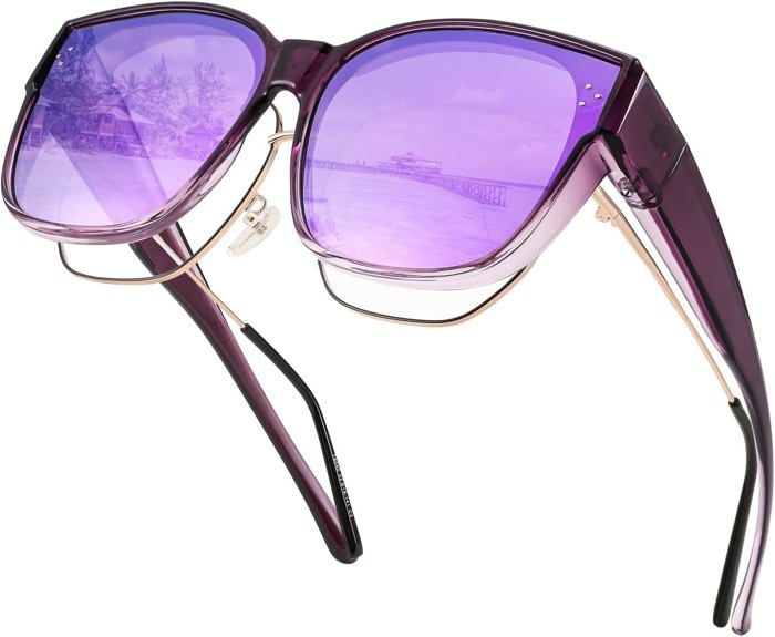 Verres TAC Anti-rayures Lunettes De Soleil Surdimensionnées