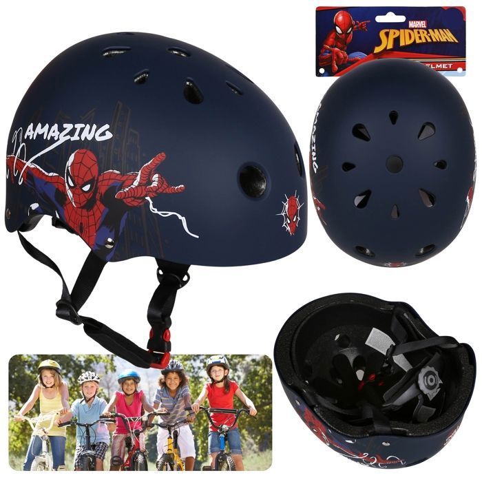 Spider Man Casque Velo 56 Cm Casque Enfant Spider-Man 51-55 Cm La