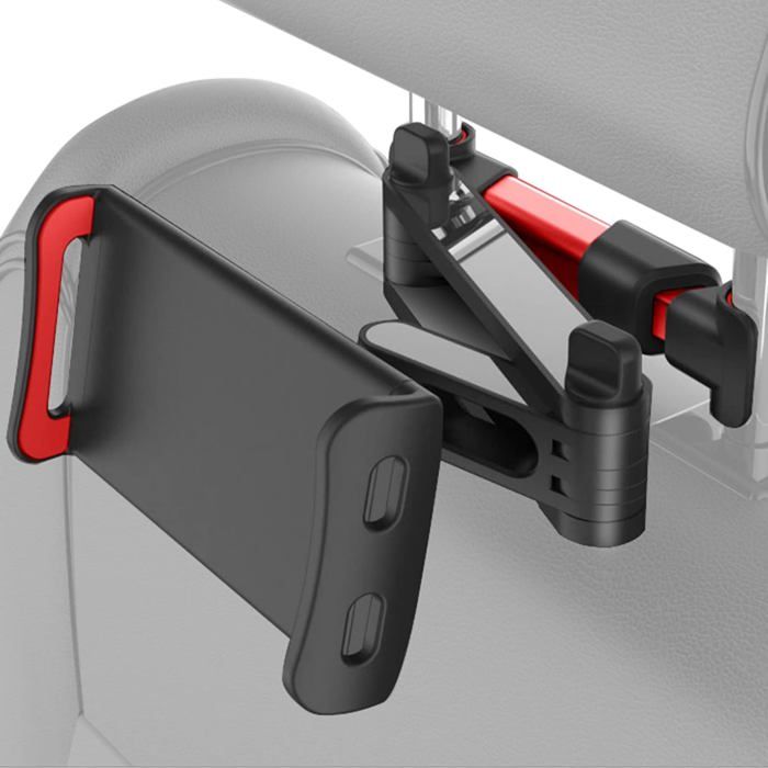 Support Tablette Voiture Pour Appui-tête - Réglable 5,3 à 10,2 Pouces, Rotation 360°, Fixation Sans Outil, Pour Passagers Arrière - 3