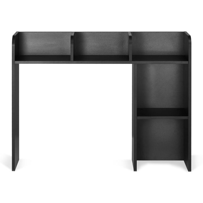 Étagère de Bureau - DUOKU - 2 Niveaux - Noir - 94 5 x 24 1 x 73 4 cm - Antidérapante