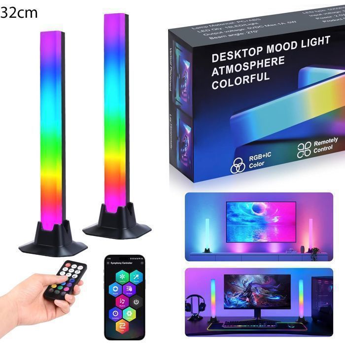 GUIRLANDE LUMINEUSE LED RGB INTELLIGENTE MULTICOLORE DÉCORATIVE POUR