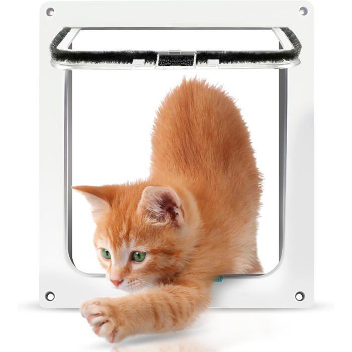 Meilleurs prix pour Chatières Chien Intérieure Acrylique Chatiere Pour Chat Porte Chats Baie Vitrée Coulissante Portes Chat Avec multicolor CHATIERE