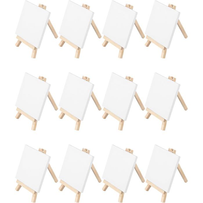 12 Pièces Plastique Chevalets Transparents, Support Chevalet En Plastique, Chevalet Transparent Durable, Support De Chevalet - Beaux-Arts et Loisirs créatifs