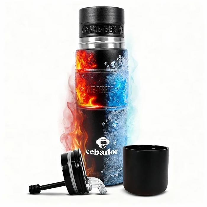 Thermos de Yerba Mate Yerbomos XL ALL IN ONE Cebador