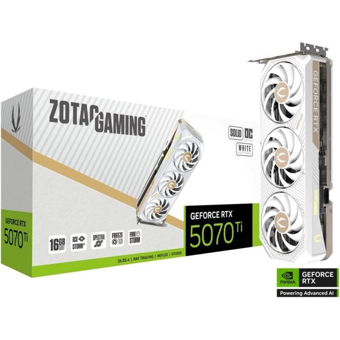 Carte Graphique Zotac GAMING GeForce RTX 5070 Ti SOLID CORE OC – 16 Go GDDR7, PCIe 5.0 - vue 5