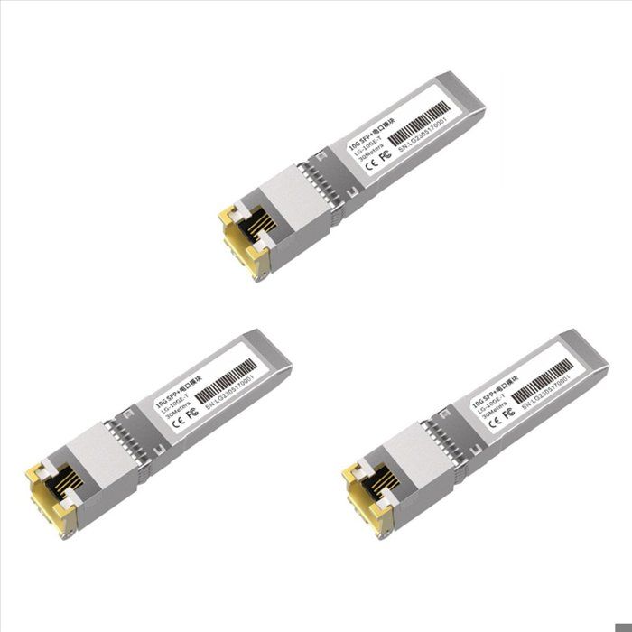3X Module SFP+ 10G Modules SFP en Cuivre 10GbE Port Optique Tourné Vers ...