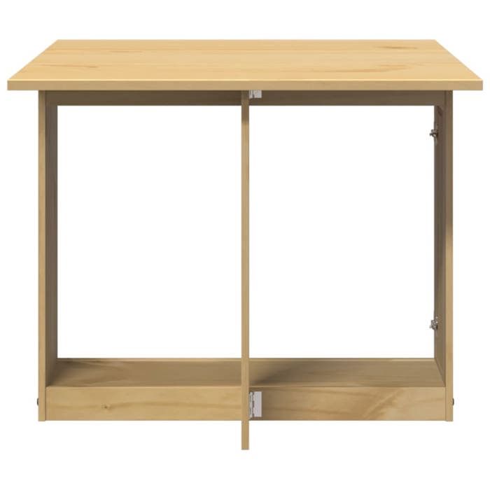 Table cuisine CLOUD Brun Table à manger - Design Élégant - papillon pliable Corona cire marron bois de pin tt541