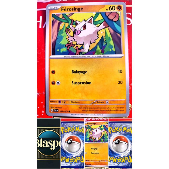 Carte Pokémon Férosinge 106/193 – Écarlate et Violet – Carte Officielle