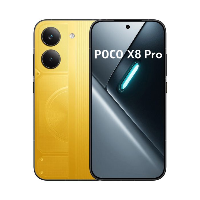 Smartphone Xiaomi POCO X8 Pro 5G 12Go Ram 512Go Jaune Dimensity 8500 Capteur Sony IMX882 de 50 Mpx avec OIS 6500mAh