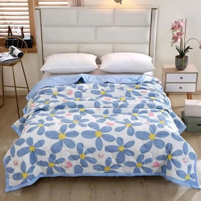 Couette Dété Imprimé Couvre Lit Réversible Couette 1 Personne ou Couette 2 Personne Couette 200x230cm