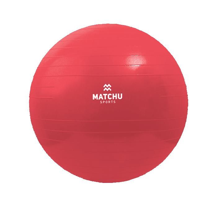 BALLON DE GYM RÉSISTANT - Swissball - 55 CM - Rouge