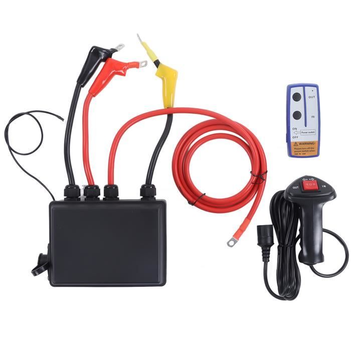 Kit Télécommande Treuil Électrique 12V - Sans Fil + Filaire Pour 8000-20000LB
