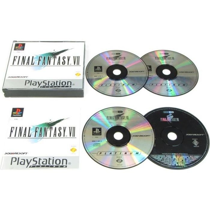 Jeu vidéo - Final Fantasy VII - Occasion - PlayStation - Jeu de rôle
