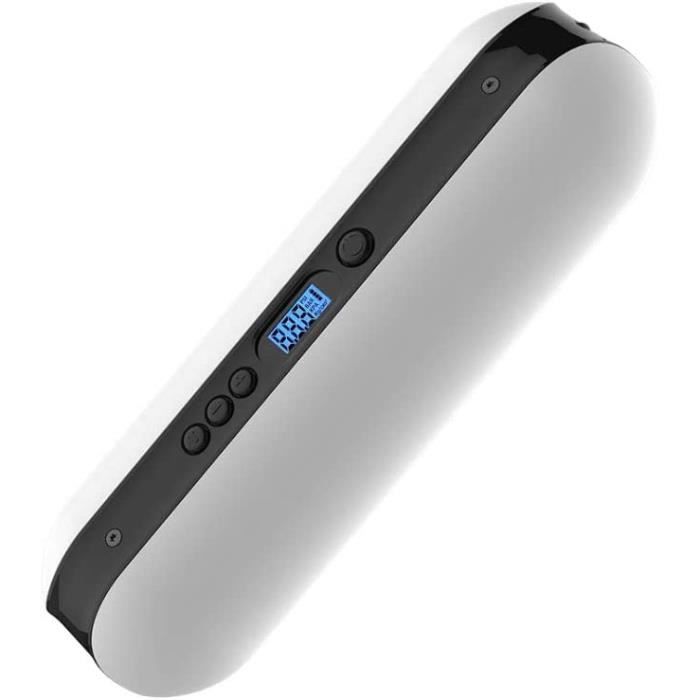 Pompe à Air Vélo Numérique RockBros - Portable, Recharge USB-C, Jauge Digitale PSI - 93g