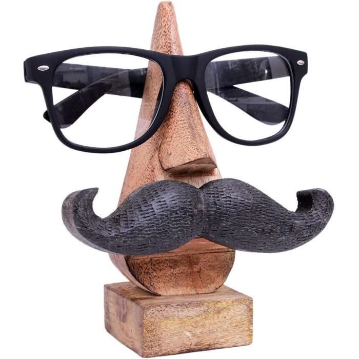 Le nez support de lunettes en bois découpé : par cymarlechantourneur