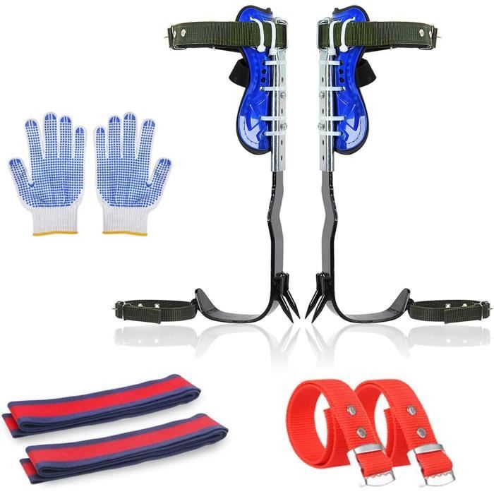 Kit Griffes D'Escalade Helangel Avec Harnais 5 Points - Équipement Grimpe D'Arbres Professionnel