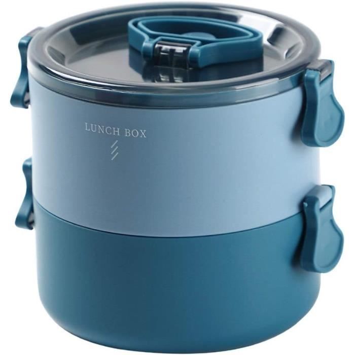 DoubleCouche Boîte À Lunch Carrée En Plastique MicroOndes Chauffable Boîte Frais De Maintien