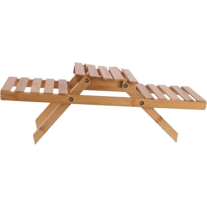 Support De Plante En Bois Vesaneae - Présentoir Pour Pot De Fleurs Int Rieur Ext Rieur 657532