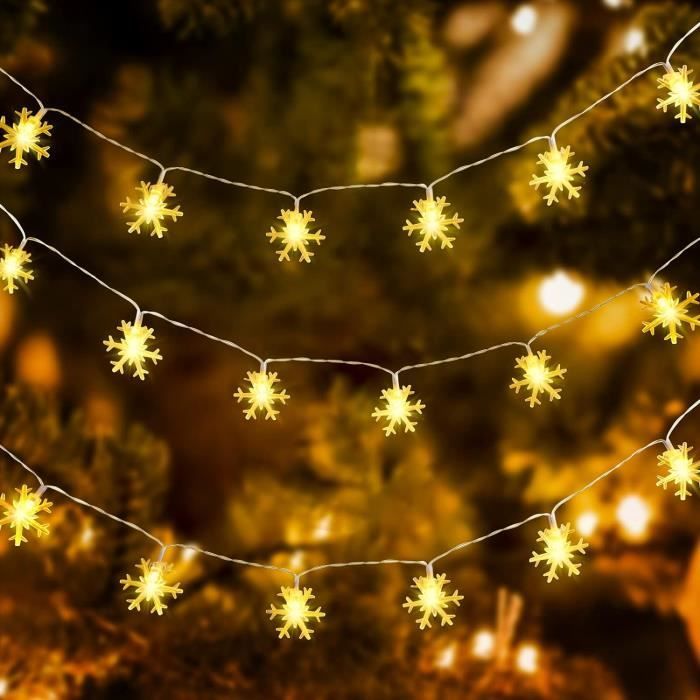 Déco de Fenêtre de Noël Flocon de Neige Lumineux Osby à Suspendre