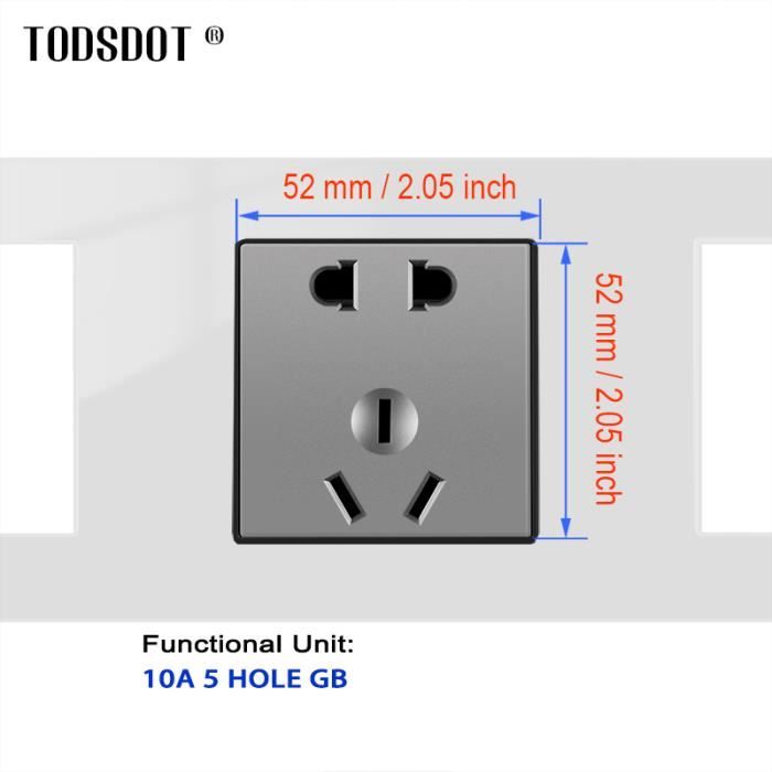 CONNECTEUR D'ALIMENTATION À Montage De Panneau De Prise Mâle 5 Paires