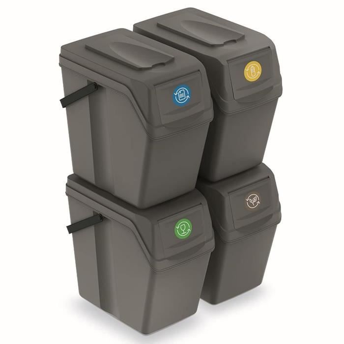 lot de 4 Cubes carton/plastique