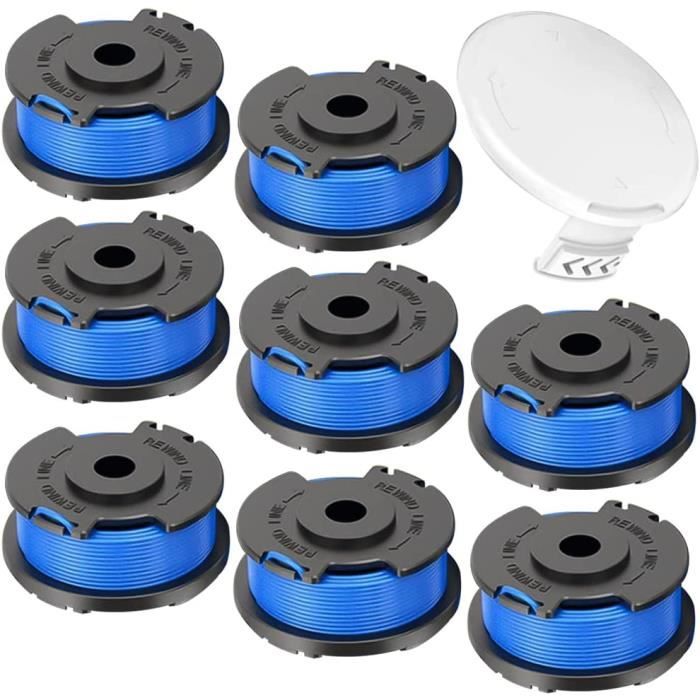 YAPEEN Rasentrimmerspule Für Ryobi – 12 Spulen + 2 Kappen, Kompatibel Mit Ryobi One+ 18V/24V/40V
