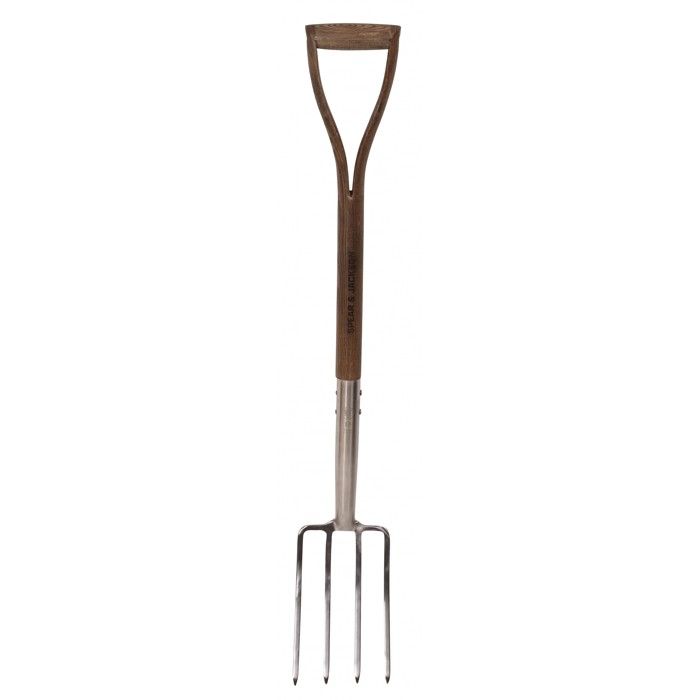 Fourche à Bêcher - Inox Petit Modèle - Manche Frêne