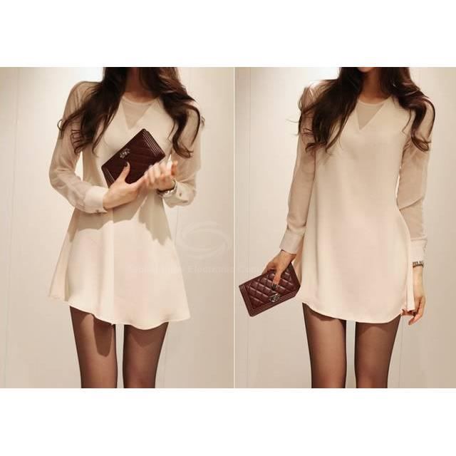 robe droite soie
