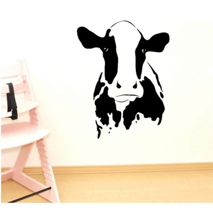 Sticker Mural Tête De Vache ADS - 70x86cm - Décalcomanie Grand Format - Neuf