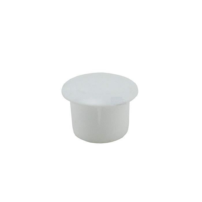 IROX Lot de 20 bouchons cache-trou en plastique Blanc 6 mm IROX Lot de 20 bouchons cache-trou en plastique Blanc 6 mm