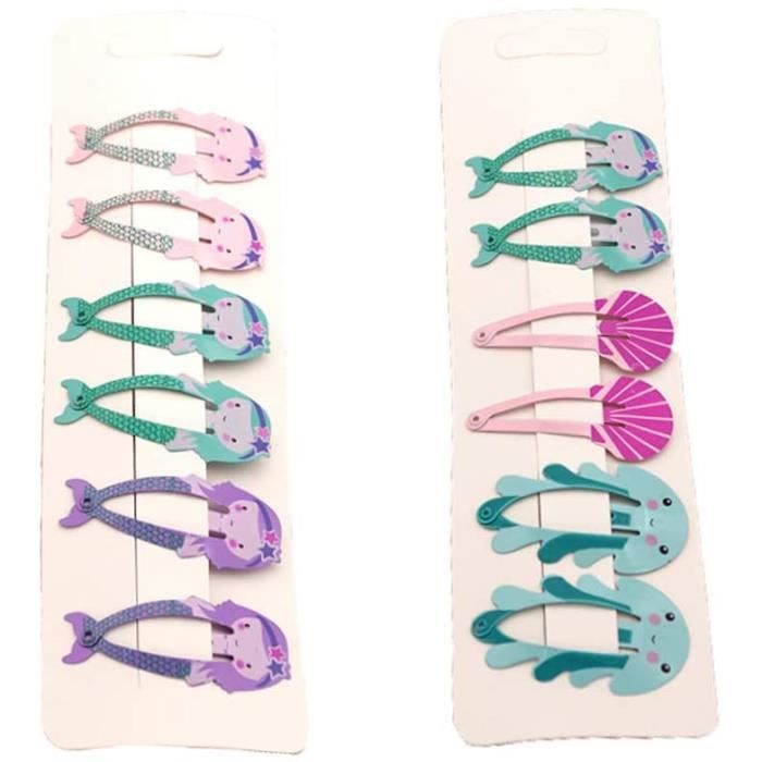 Lot De 12 Pieces Pinces A Cheveux Clips Fille Enfant Barette Mignon Bebe Fillette Motif Animaux Marine 781 Cdiscount Au Quotidien