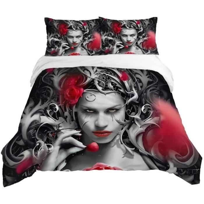 Rptidmv Housse de Couette 200x200 Football Parure de Lit avec Fermeture Éclair (Adultes Enfant), Confortable Doux et Housse de Couette en Microfibre et 2 Taie d'oreiller 65x65 cm