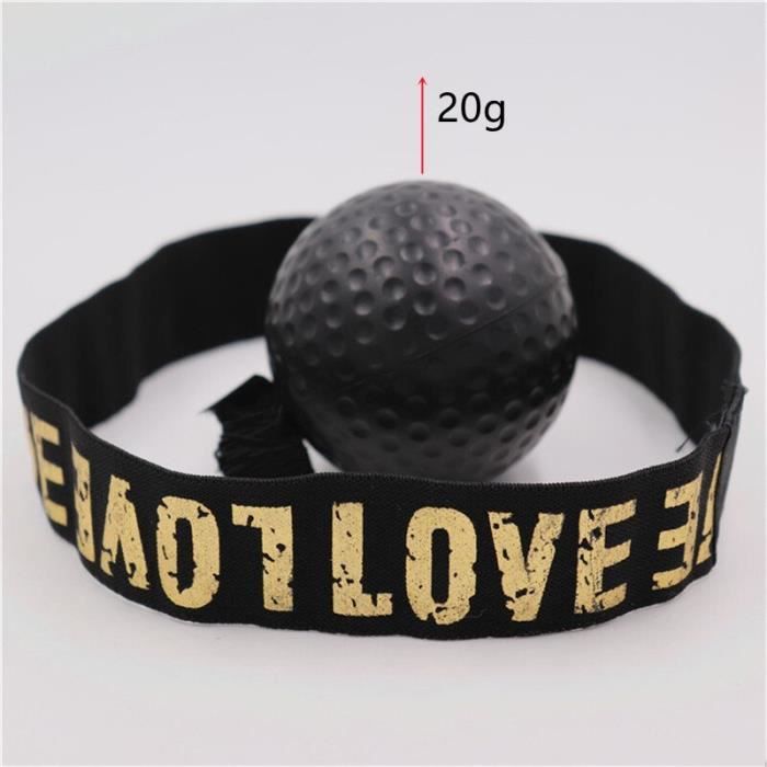 Set De 2 Balles De Réflexe De Boxe - Entraînement Vitesse, Coordination Et Agilité, à Fixer Avec Bandeau