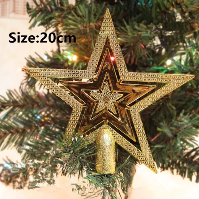 Arbre de Noël accrochant le pin guirlande Star fête décor ornement