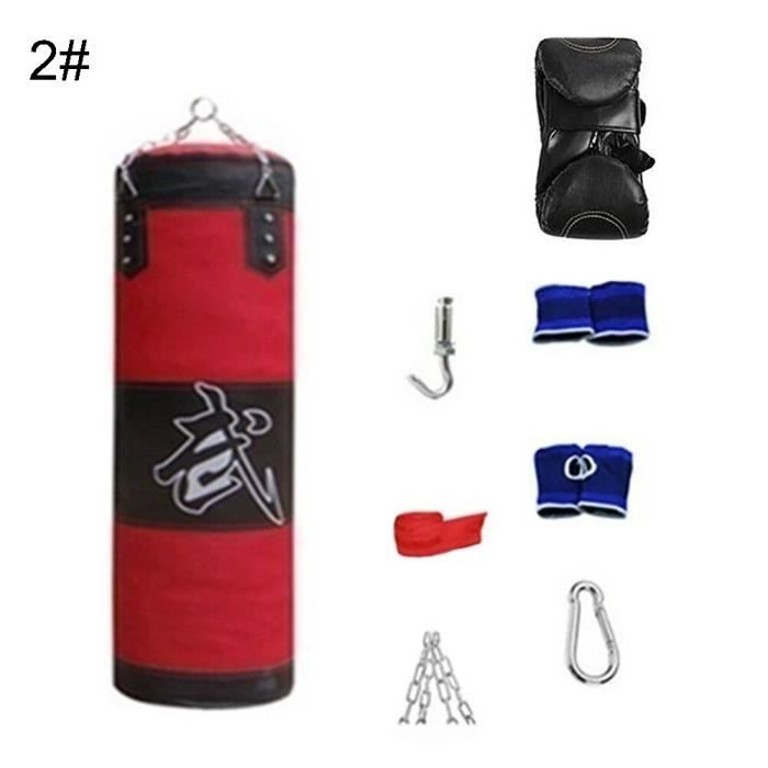 LUXTRI Punching Bag, 120cm 25kg, Sand Filled, 4-Point Chain Suspension