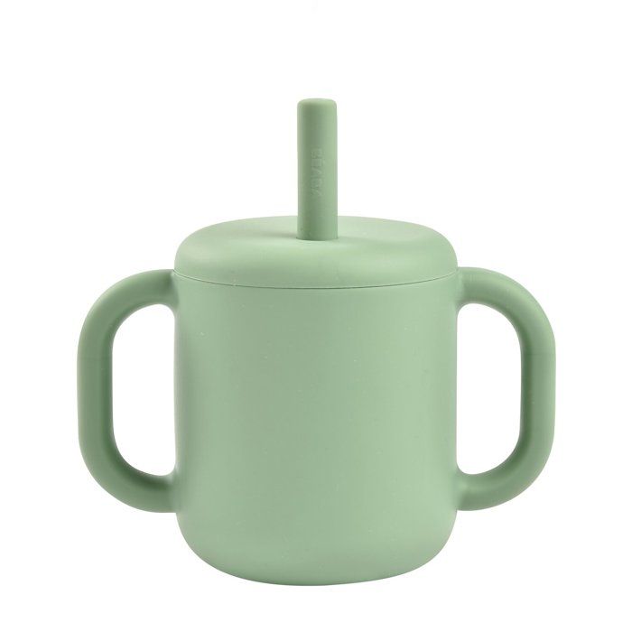 Tasse Anti-goutte Avec Paille Pour Bébé - En Silicone Alimentaire, Lavable Au Lave-vaisselle, Sans BPA