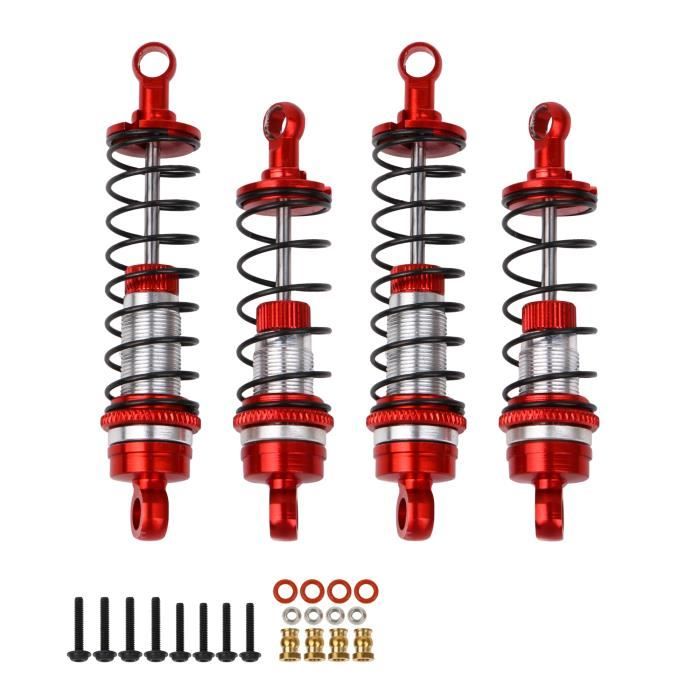 INJORA Amortisseurs Huile Aluminium Pour Losi Micro-B 1/24 – Avant Et Arrière – Réglage Ressort 0,4/0,45 Mm