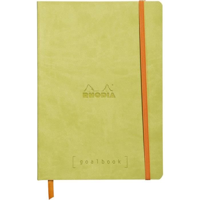 Carnet Bullet Journal Goalbook RHODIA - A5 240 Pages Pointillées - Papier Clairefontaine 90g/m²