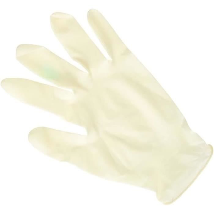 Gants En Latex Jetables – Lot De 100, Taille L, Bleus, Pour Laboratoire, Nettoyage, Bricolage
