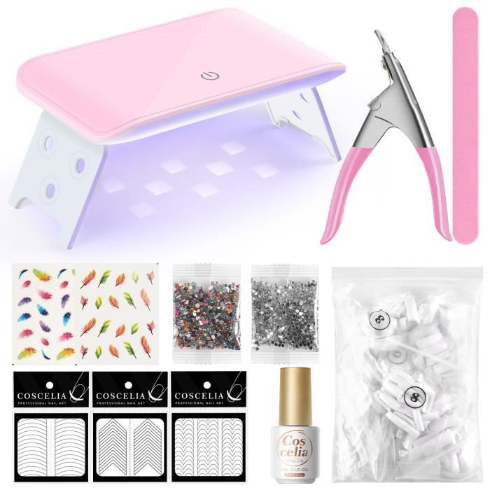 8 Tubes Colle à Ongles 3g French Manucure - Transparent - Pour Nail Art - Neuf
