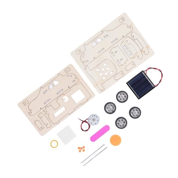 Kit Construction Voiture Solaire En Bois - Jouet Éducatif 8+ Ans - Cadeau Scientifique DIY Garçon Fille (Noël, Anniversaire)