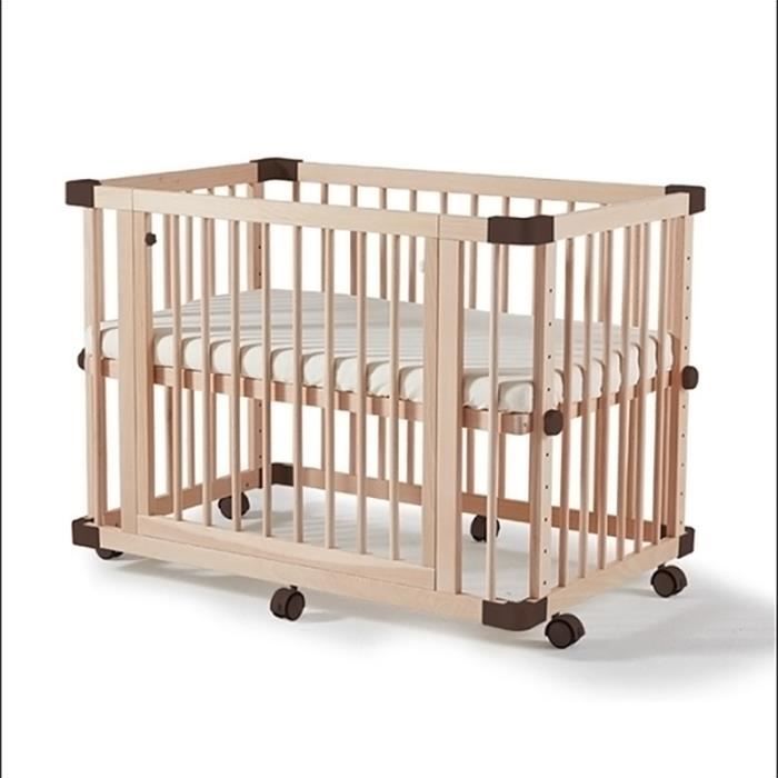 Dripex Lit Bebe En Bois Parc Bebe Bebe Lit Multifonctionnel Pour Enfants En Pin Avec Rouleaux Epissage Lit De Bebe 100x65x73cm Cdiscount Puericulture Eveil Bebe